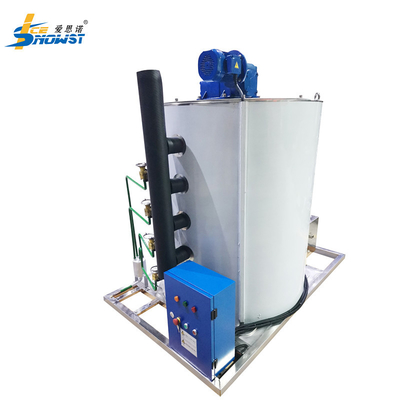 10T thép không gỉ Flake băng bốc hơi Hệ thống băng thương mại với van mở rộng