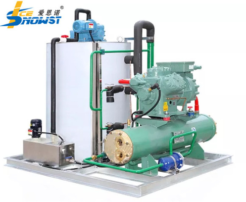 Máy làm mát bằng nước 480V Tuyết nước biển Máy làm băng 10 tấn