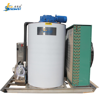 Máy làm băng bột bằng thép không gỉ 3 tấn tự động hoàn toàn cho chế biến bánh mì Áp suất nước 0.1Mpa-0.6Mpa
